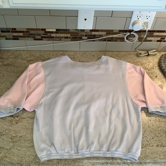 Vintage Hang Ten Pastel Shirt Lightweight Sweatshirt Size Large Short Sleeve - Picture 4 of 7